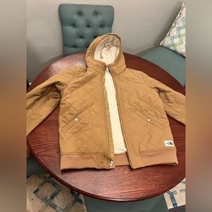 Brown north face jacket men’s M